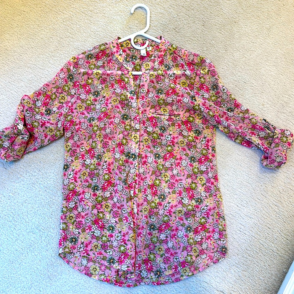 KUT from the Kloth Chiffon Blouse, Size Small